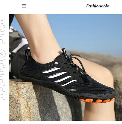 Men and Women Water Shoes, Aqua Shoes, Drainage Beach Sports Swim Sandals, Quick Dry Boating Barefoot Diving Fishing Surfing Sneakers