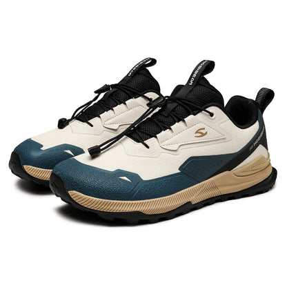 HOBIBEAR Hiking Walking Shoes for Men and Women, Elastic Band, Non-Slip Sneakers, Comfortable Outdoor Travel Running Shoes