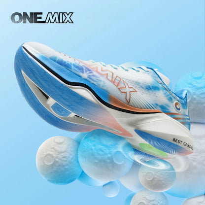 ONEMIX Neue Marathon-Laufschuhe mit Nylon-Carbonplatte, stoßdämpfende Profi-Rennschuhe mit stabiler Unterstützung, ultraleichte Rebound-Sneaker