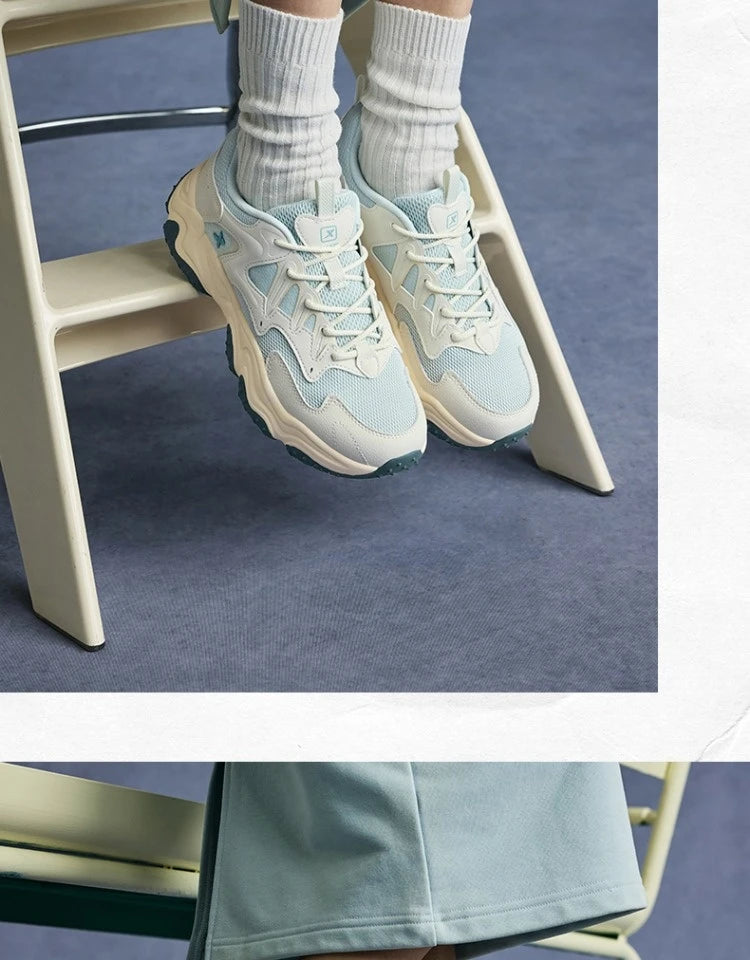 Xtep Casual Shoes 2025 Spring And Summer Lightweight Sports Shoes Thick Sole Fashionable Street Style Sneakers 875319320004