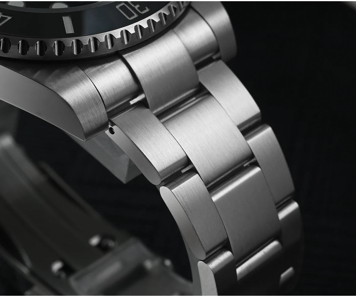 San Martin 40mm Water Ghost PT5000 Automatic Men Diving Watch Business Mechanical Sapphire Waterproof 20Bar Luxury BGW-9 SN0017D
