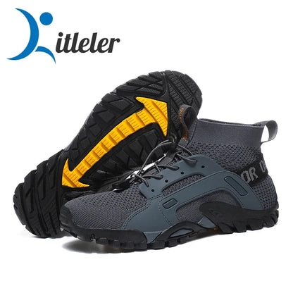 Size 39-47 Men's Aqua Shoes Anti-Slip Male Sneakers Mountain Hiking Shoes Quick-Drying Water Shoes Soft Casual Sneakers 2024