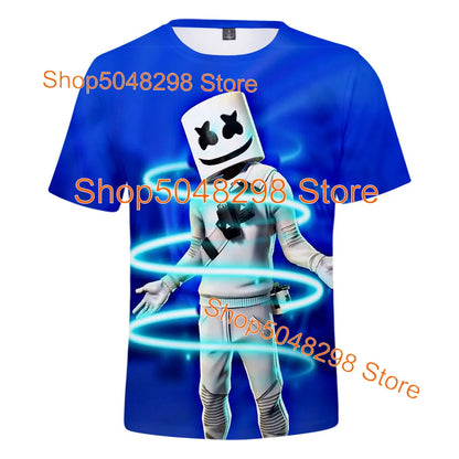 T-shirt Fortnite Bushranger per bambini, stampa 3D Banana Peely, T-shirt da uomo e donna, maglietta Battle Royale, top estivo, regalo di compleanno