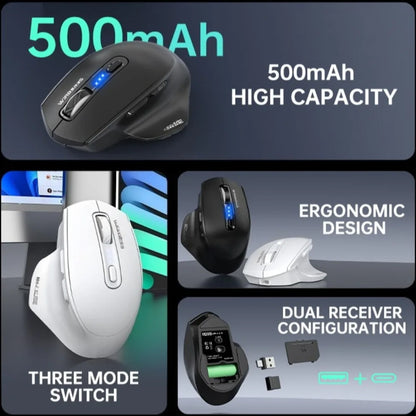Mouse USB cablato con retroilluminazione RGB, silenzioso, ergonomico e DPI regolabile per desktop, laptop, PC, ufficio, gaming, casa e uso quotidiano al lavoro