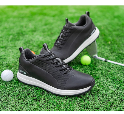 Hot Sale Leisure Golf Shoes Men's Waterproof Golf Spikes Sneakers Professional Non-Slip Golf Trainers Luxury Sports Shoes