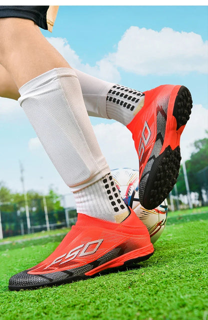 Men's New Indoor TF Football Boots High Quality Training Original Male Breathable Non-Slip Soccer Shoes Turf Futsal Football Shoes