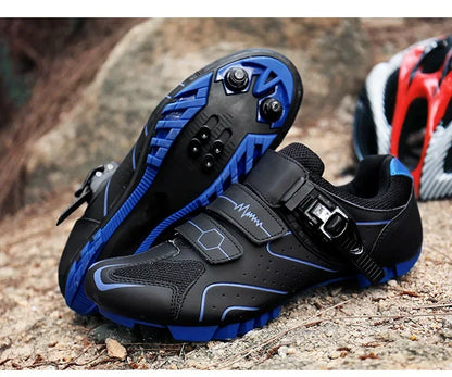 Unisex Hard Sole Cycling Shoes – 4-Season Road Bike Lock Pedal Shoes for MTB Outdoor Sports