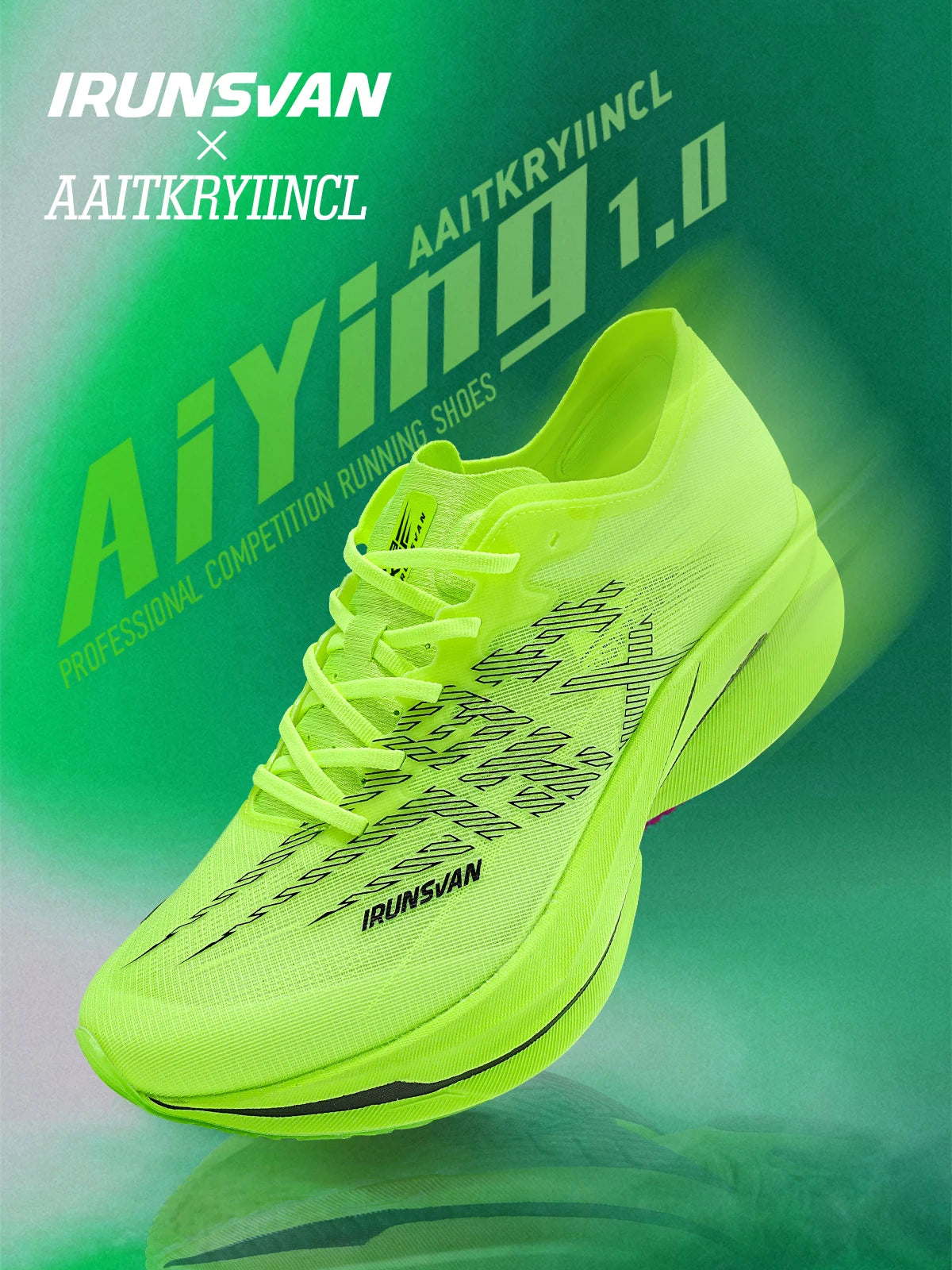 IRUNSVAN Zapatillas deportivas con placa de carbono para maratón, zapatillas profesionales de running, amortiguadoras, transpirables, para jogging, unisex 095