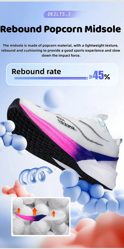 Scarpe da corsa marathon professionali da uomo e donna 2025 con piastra in carbonio, ammortizzazione, ultra leggere, supporto stabile, scarpe sportive