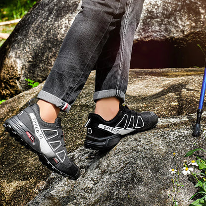Men’s Hiking Shoes Waterproof Outdoor Lace-Up Sports Shoes Women’s Bicycle Casual Shoes Non-Slip Field Tactical Training Shoes