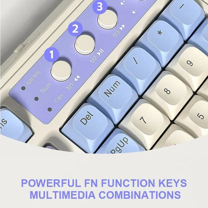 AULA S99 Spider Keyboard Membrane Keyboard Wireless Bluetooth Wired Three Mode RGB Gamer Keyboards Office Typing Mute 99 Keys