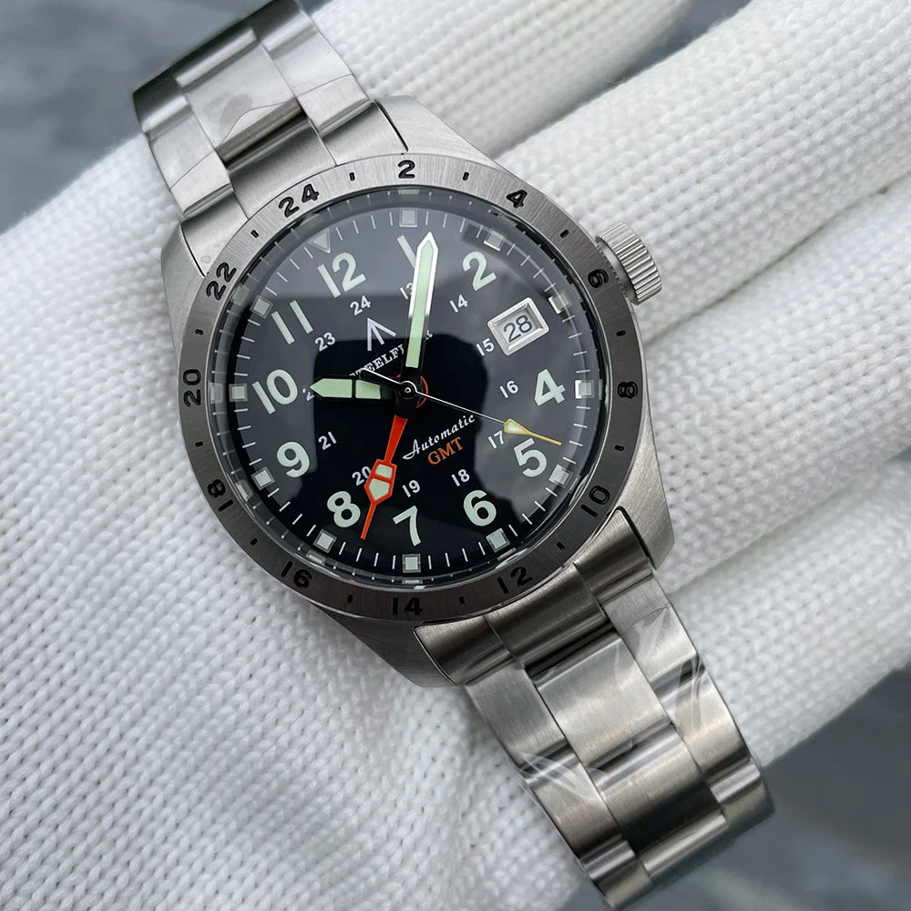 STEELFLIER Official SF792 GMT Mechanical Dive Watches Super Luminous NH34 Movement 20Bar Waterproof Luxury Stainless Steel Watch