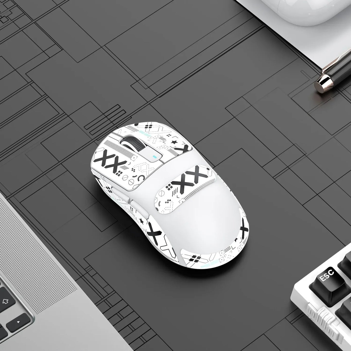 ATTACK SHARK X3 Ultra-Light Wireless Mouse - Tri-Mode 2.4G/BT/Wired, PAW3395 26000DPI, 55g, Macro, for Gaming/Xbox/PS/PC/Mac