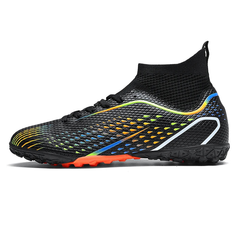 Zapatillas de fútbol para hombre, botas de fútbol profesionales para césped y futsal, unisex, para partidos en césped y entrenamiento al aire libre, tacos antideslizantes y transpirables