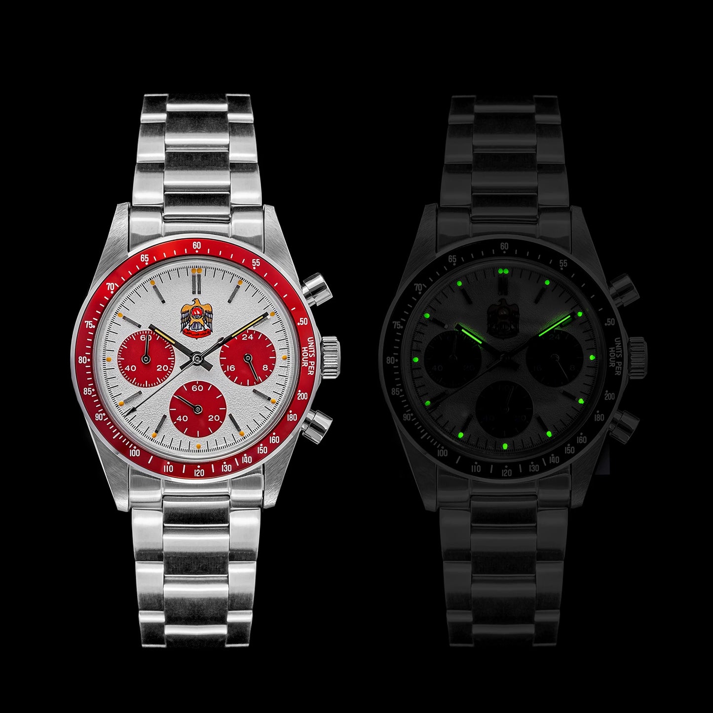 Thorn T010 37mm Quartz Watch VK63 Movement Men's Chronograph Watch Sapphire K9 Glass Luminous Waterproof Fashionable Retro Watch