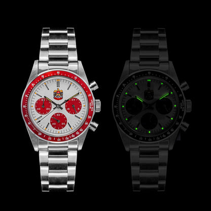 Thorn T010 37mm Quartz Watch VK63 Movement Men's Chronograph Watch Sapphire K9 Glass Luminous Waterproof Fashionable Retro Watch