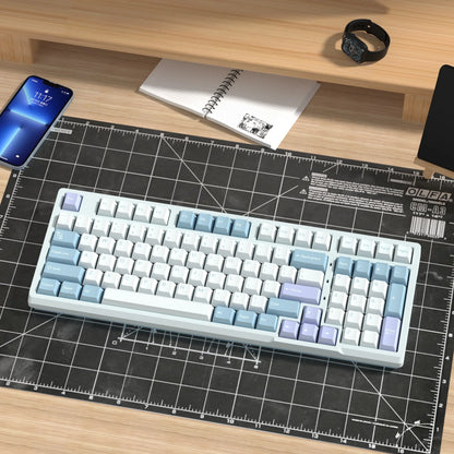 KBDiy GMK Illusion Tastenkappen Cherry-Profil Double-Shot PBT ISO-Tastenkappen für Gamer Mechanisches Tastatur-Kit Gaming Point Retro-Tastenkappe