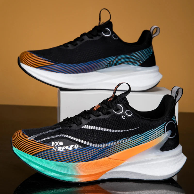 Scarpe da corsa marathon professionali da uomo e donna 2025 con piastra in carbonio, ammortizzazione, ultra leggere, supporto stabile, scarpe sportive