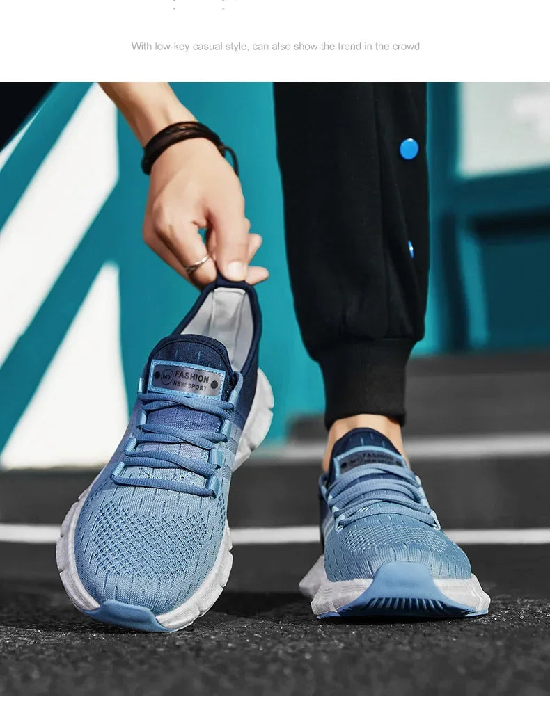 New Fashion Running Sport Shoes Men Sneakers Lightweight Breathable Mesh Comfortable Men's Casual Shoes Outdoor Jogging Zapatos