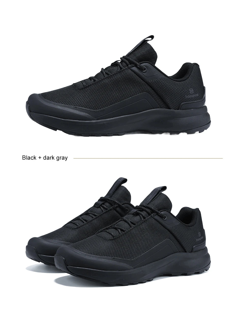 Baasploa Hiking Shoes Men Outdoor Waterproof Camping Resistant Non-Slip Sneakers Casual Lightweight Lace-Up Walking Shoes for Men