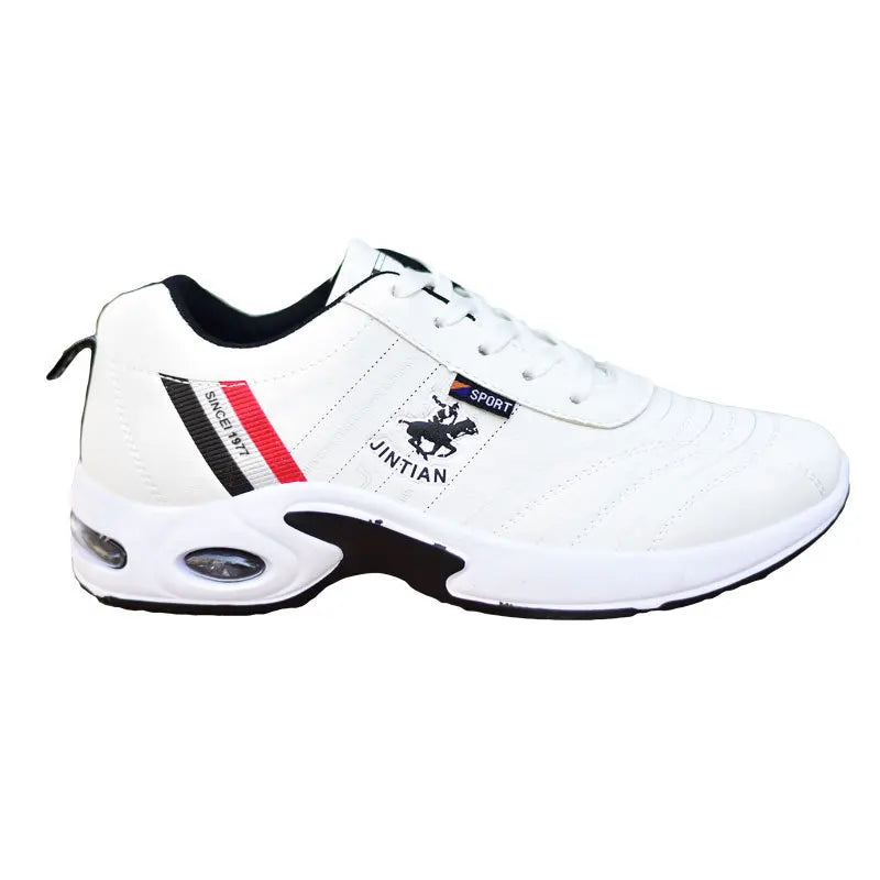 Men's Leather Sneakers Casual Versatile Outdoor Non-slip Running Footwear Fashion Men's Board Shoes Zapatos Homme