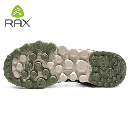 Rax Cowhide Hiking Shoes Men Outdoor Mountain Antiskid Climbing Sneakers Warm Lightweight Trekking Boots Sports Casual Shoes