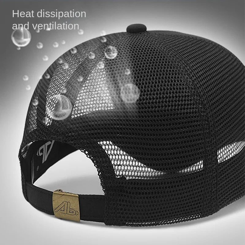 Unisex Quick Dry Big Head Mesh Baseball Cap Adjustable plus Size Summer Snapback Hat Comfortable Breathable 56-65cm