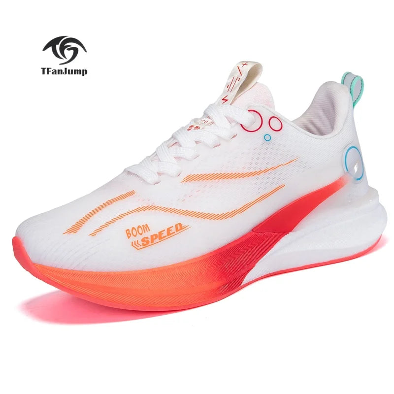 Scarpe da corsa marathon professionali da uomo e donna 2025 con piastra in carbonio, ammortizzazione, ultra leggere, supporto stabile, scarpe sportive