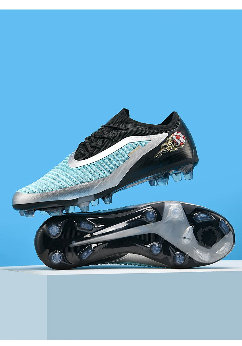 New Men Football Boots Sport Soccer Shoes Outdoor Cleats Adult Non Slip Boys Long Spikes Training Breathable Match Comfortable