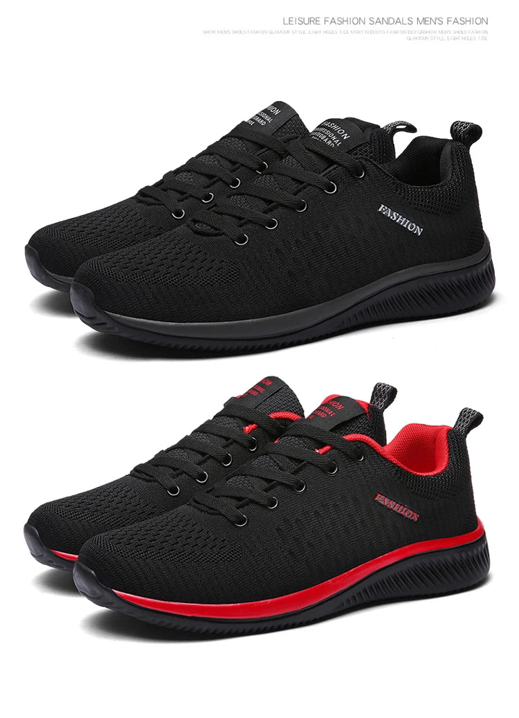 Atmungsaktive leichte Herren-Laufschuhe – bequeme Casual-Schuhe, Outdoor-Slipper und Walking-Sneaker
