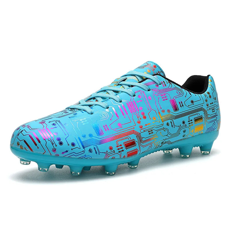 Men's Football Shoes Association Quick Five Up Football Studs, Anti-slip Professional Ultralight Training Football Boots for Turf