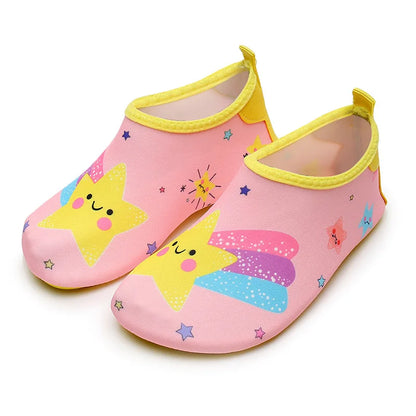 Boys Girls Soft Foldable Water Shoes Kids Beach Summer Outdoor Wading Shoes Swimming Surf Sea Slippers Quick-Dry Aqua Shoes