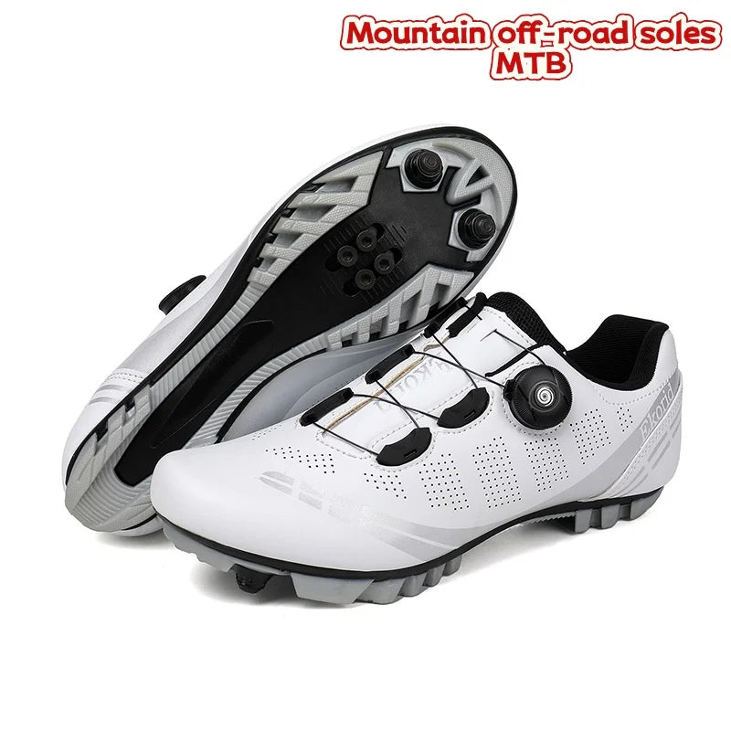 Herren-Mountainbike-Schuhe MTB, atmungsaktiv, rutschfest, hohe Härte, geeignet für Outdoor-Straßenrennen und Mountain-Offroad-Fahrten 37-46
