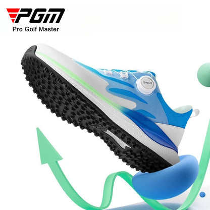 PGM Men Golf Shoes Ultra Soft Sole Knob Shoelaces Breathable Anti Slip Outdoor Sports Sneakers XZ412
