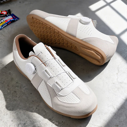 Scarpe da mountain bike da donna senza chiusura, senza tacchette, scarpe da ciclismo su strada RB Speed con suola in gomma, scarpe da ciclismo da uomo con suola in gomma