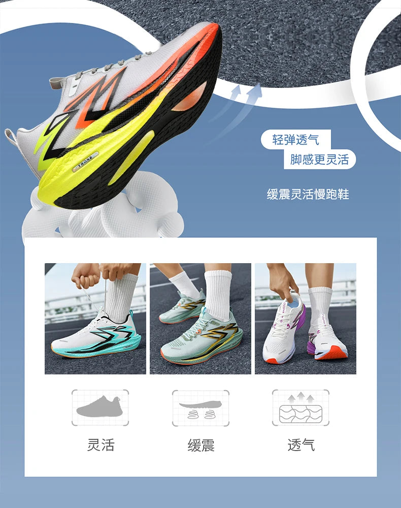 2026 New Men's Sports Running Shoes, Marathon-Ready, Breathable, Lightweight, Comfortable Women's Athletic Sneakers, Jogging Tennis Air Cushion