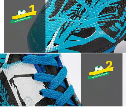 Children Soccer Shoes Sports Society Field Boy Football Shoes Futsal Fast Indoor Sneakers Original Ankle Cleats Football Boots