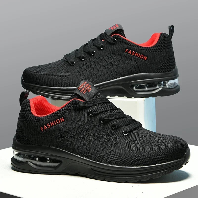 Men's Running Shoes Outdoor Sports Casual Mesh Tennis Shoes, Lace-Up Lightweight Gym Jogging Shoes for Men, 2025 New Male Sneakers