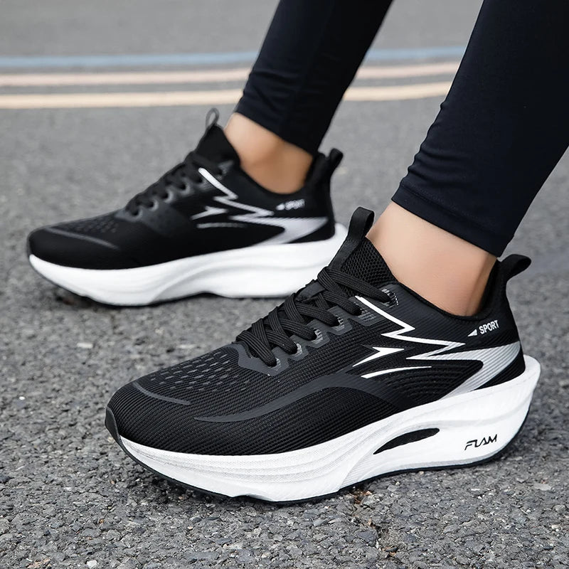 Laufschuhe für Herren und Damen – Marathon-Sportschuhe mit Luftdämpfung, Carbonplatte, atmungsaktiv, leicht und bequem für Outdoor-Aktivitäten