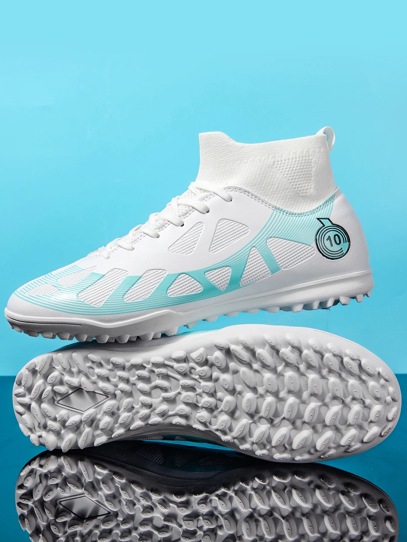 High Quality TF Football Boots for Men and Women, PU Fabric Upper, Rubber Cleats, Non-Slip Training Football Shoes