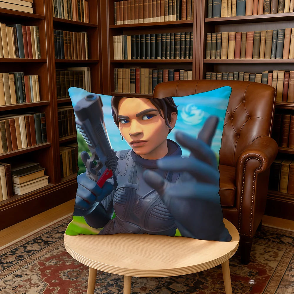 Fortnite Game Cushion Cover Home Office Birthday Anniversary Gifts Soft Skin Friendly Cushion Cover