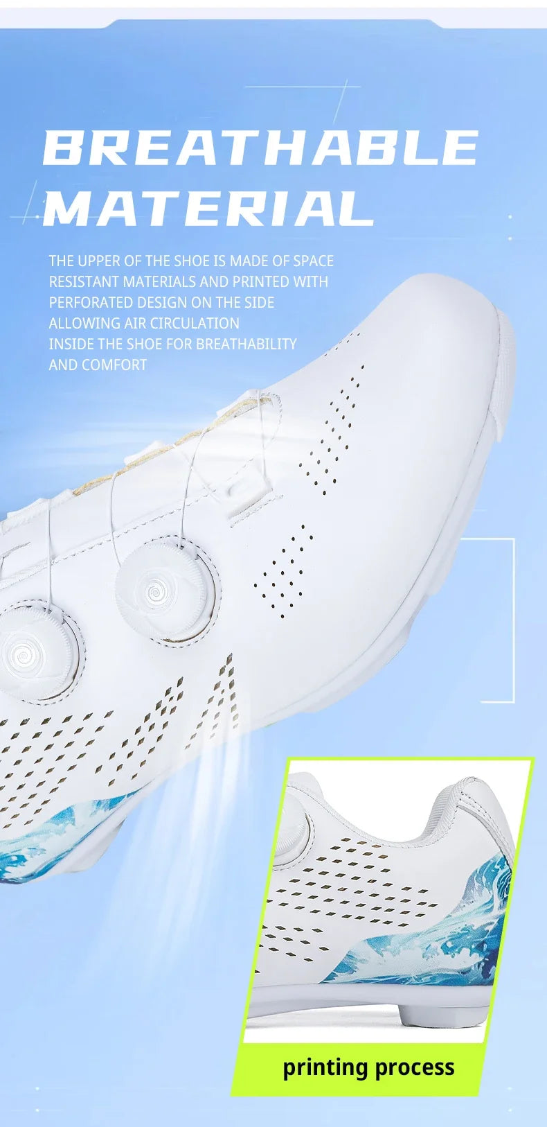 Professioanal Men Road Cycling Sneakers Bike Shoes SPD MTB Sole Flat Racing Speed Trail Mountain Bicycle Footwear Pedal Sports