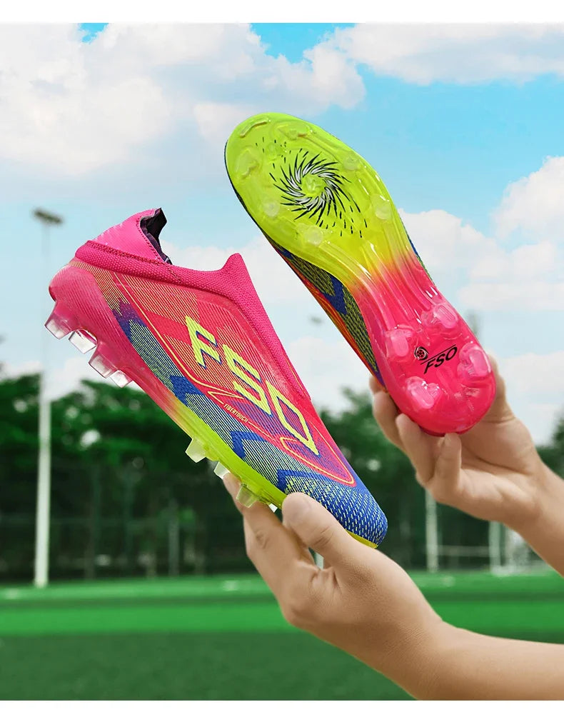 New Men’s Football Boots High-Quality Soccer Shoes Sneakers Match Indoor Non-Slip Grass Cleats High-Top Futsal Hot-Selling Outdoor