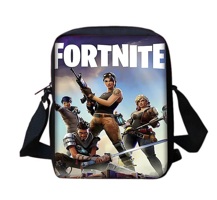 Hot Classic Game Fortnite Boys and Girls Printed Shoulder Messenger Bag Child Casual Handbag Men Women Phone Bag Shopping Bag