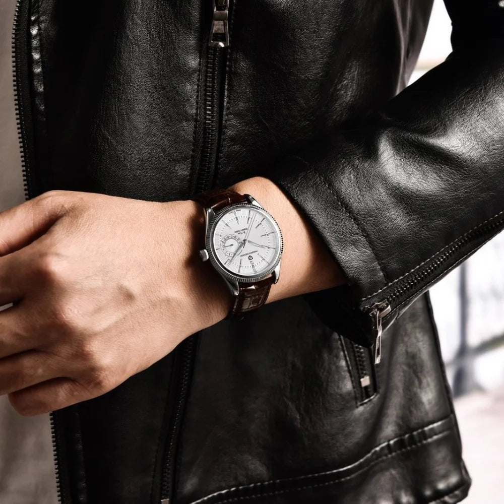 PAGANI Design PD1689 Men's Quartz Watch Japan VH65 Movement Sapphire Glass Leather Strap 20Bar Waterproof Men's Wristwatch