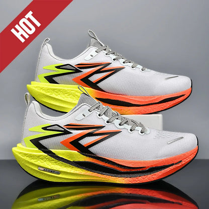 2026 New Men's Sports Running Shoes, Marathon-Ready, Breathable, Lightweight, Comfortable Women's Athletic Sneakers, Jogging Tennis Air Cushion