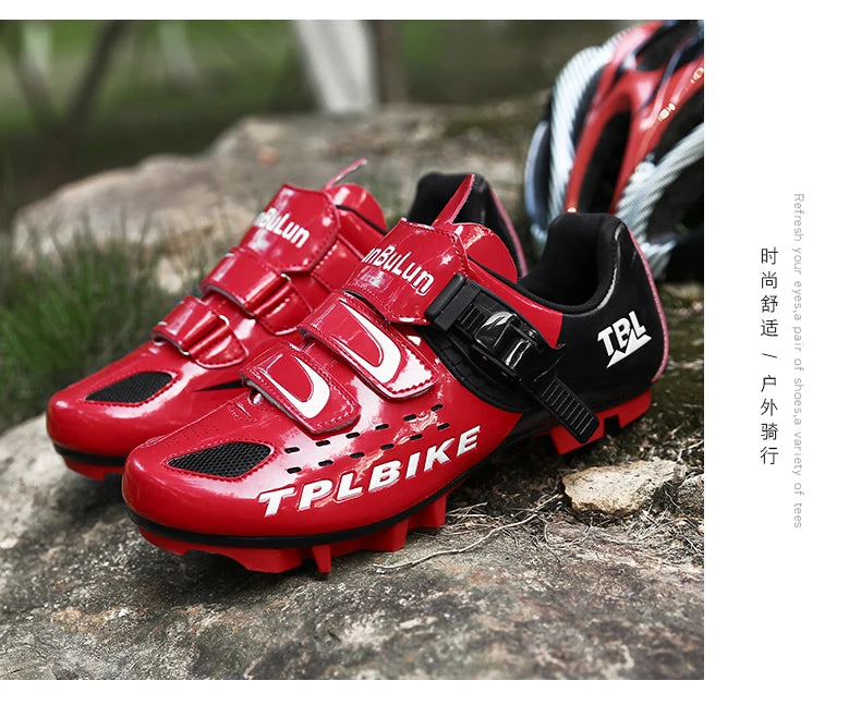 New Men's and Women's Bicycle Shoes,Outdoor Cycling Shoes,Three Functional Soles,Professional Training Shoes