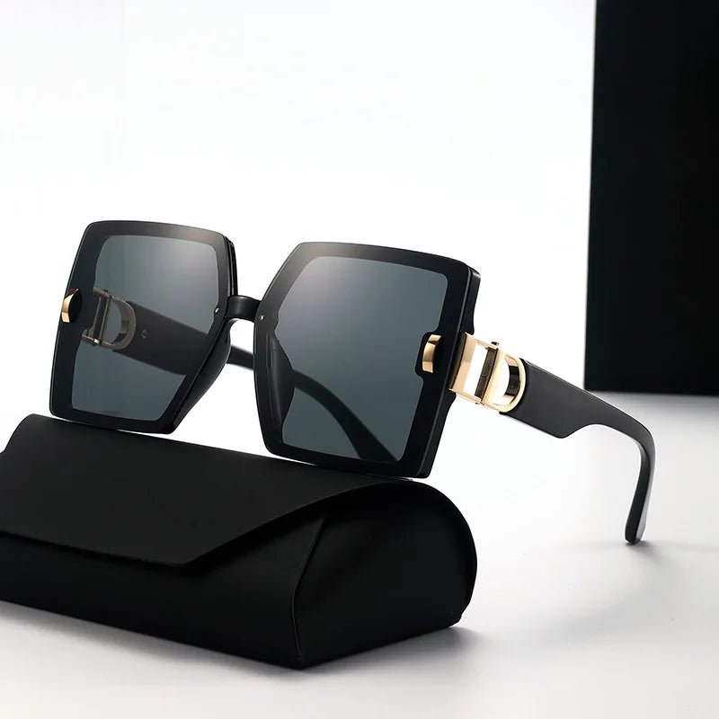 2025 new high-end large frame D-mill sunglasses for women(DS-25022)