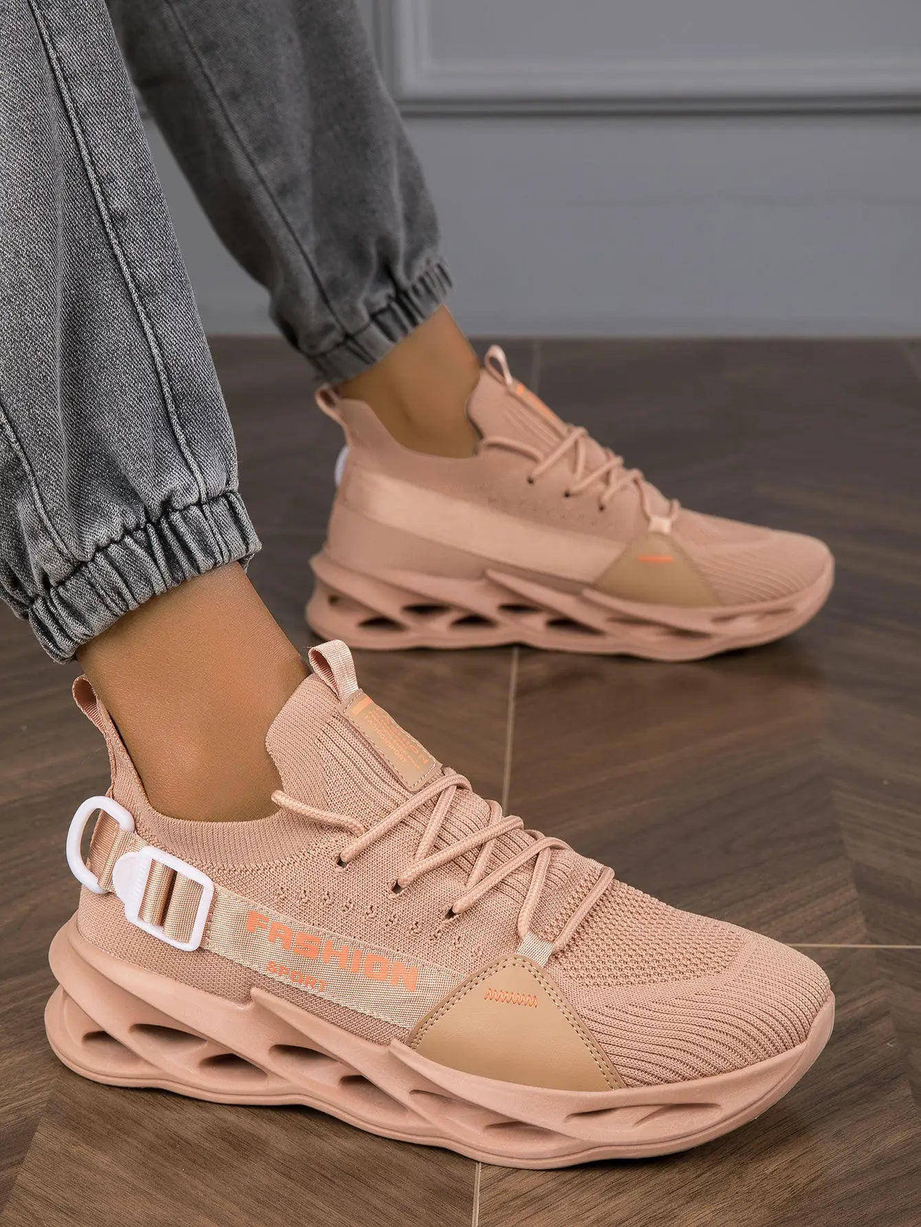 Zapatillas deportivas casual moradas de moda en oferta para mujer y hombre, calzado running con suela tipo blade, talla grande 48, ligeras y transpirables, zapatillas deportivas de malla para hombre