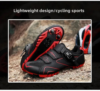 Unisex Hard Sole Cycling Shoes – 4-Season Road Bike Lock Pedal Shoes for MTB Outdoor Sports